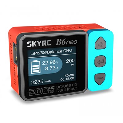SkyRC B6neo DC Laddare Input 10-28volt, 12A Röd/Blå