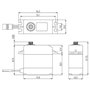 Servo Standard Plus 0.15s Metalldrev WP 25.0 kg/6.0V