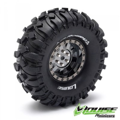 Däck & Fälg Crawler CR-ROWDY 1.9" Svart krom 2st