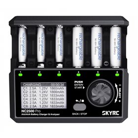 SkyRC NC2500 Laddare NiMH AA/AAA 0,1-2,5A 240AC