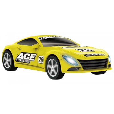 Bil ACE Gul Racer till Joysway Bilbanor 1:43