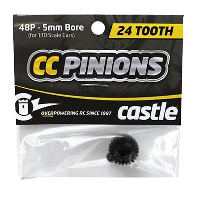 Pinion i Härdat Stål 24T - 48 pitch - 5mm hål