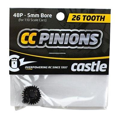 Pinion i Härdat Stål 26T - 48 pitch - 5mm hål
