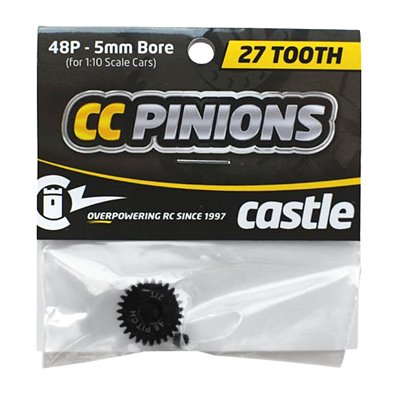 Pinion i Härdat Stål 27T - 48 pitch - 5mm hål