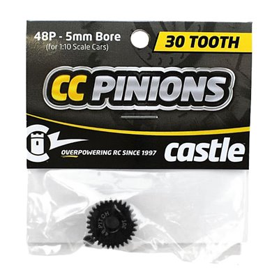 Pinion i Härdat Stål 30T - 48 pitch - 5mm hål