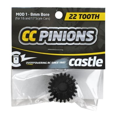 Pinion i Härdat Stål 22T - Mod 1 - 1,8mm hål
