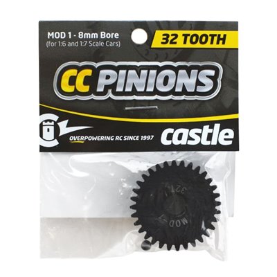 Pinion i Härdat Stål 32T - Mod 1 - 1,8mm hål