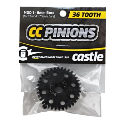 Pinion i Härdat Stål 36T - Mod 1 - 1,8mm hål