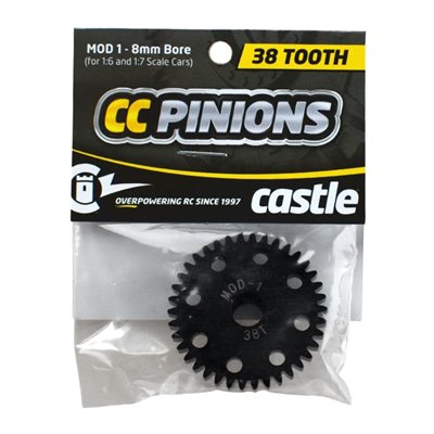 Pinion i Härdat Stål 38T - Mod 1 - 1,8mm hål