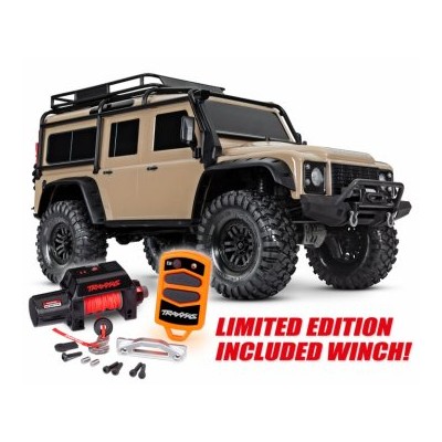 TRX-4 Scale och Trial Crawler Land Rover Defender Sand med Vinsch RTR