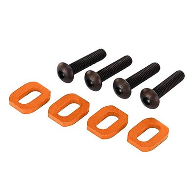 TRAXXAS 7759-ORNG Brickor Motorfäste Alu Orange med Skruv 4 X-Maxx XRT
