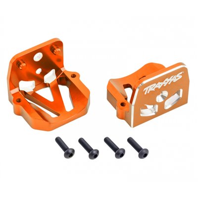 TRAXXAS 7760-ORNG Motorfäste Framamp Bak Set Alu Orange X-Maxx XRT
