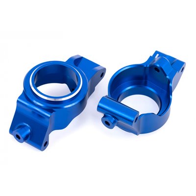 TRAXXAS 7832-BLUE Styrspindelhållare H+V Par Alu Blå X-Maxx XRT
