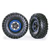 Däck & Fälg Canyon Trail/TRX-4 Svart 2.2" Blå (2)