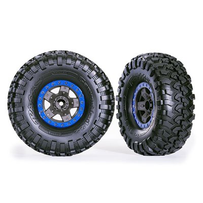 Däck & Fälg Canyon Trail/TRX-4 Svart 2.2" Blå (2)