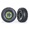 Däck & Fälg Canyon Trail/TRX-4 Svart 2.2" Grön (2)