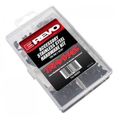 TRAXXAS 8689X Skruvsats Komplett Rostfritt E-Revo