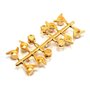 Hjulmutter och Knock Off Guld Set 4mm