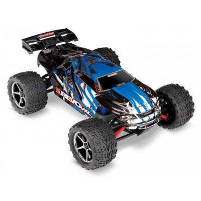 TRAXXAS 71076-8-BLUEX E-Revo 1 16 VXL 4WD RTR TQi TSM Blå USB Med Batt Laddare