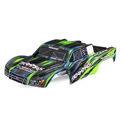 TRAXXAS 6932-GRN Kaross Slash 4x4 Grön för Clipless Montering