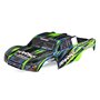 TRAXXAS 6932-GRN Kaross Slash 4x4 Grön för Clipless Montering