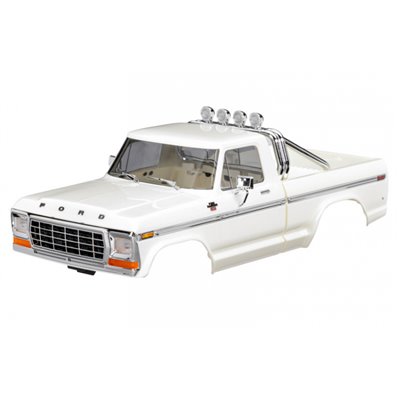 TRAXXAS 9812-WHT Clipless Kaross TRX-4M Ford F-150 Vit Komplett