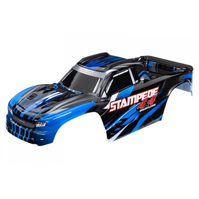 TRAXXAS 6762-BLUE Clipless Kaross till Stampede 4x4 Blå