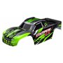 TRAXXAS 6762-GRN Clipless Kaross till Stampede 4x4 Grön