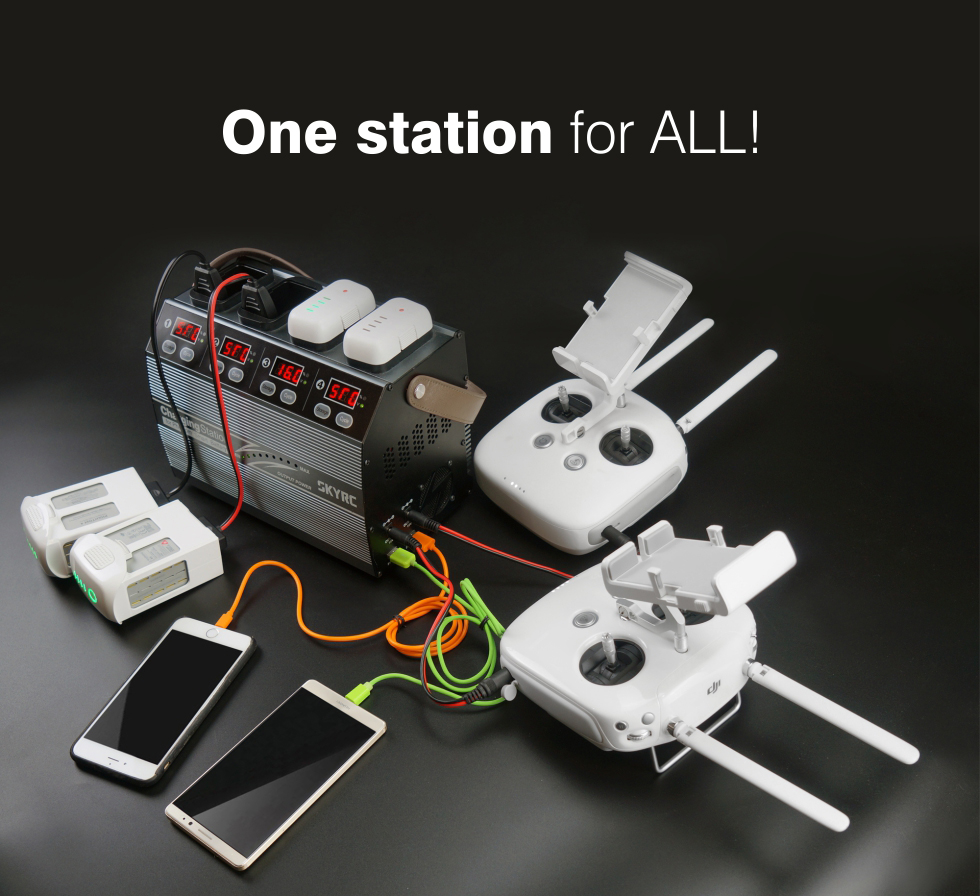 skyrc laddare phantom 3 4 st batterier