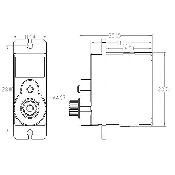 PR13MGDP servo 13 g fms
