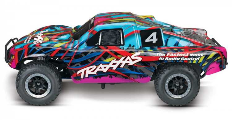 Traxxas - Nitro Slash 2WD TSM TQI Short Course Hawaii Nitro 1:10 RTR - Med metanolmotor 7